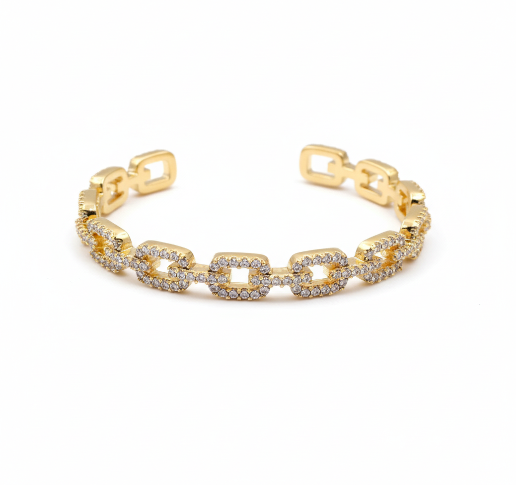 The Pave Link Cuff