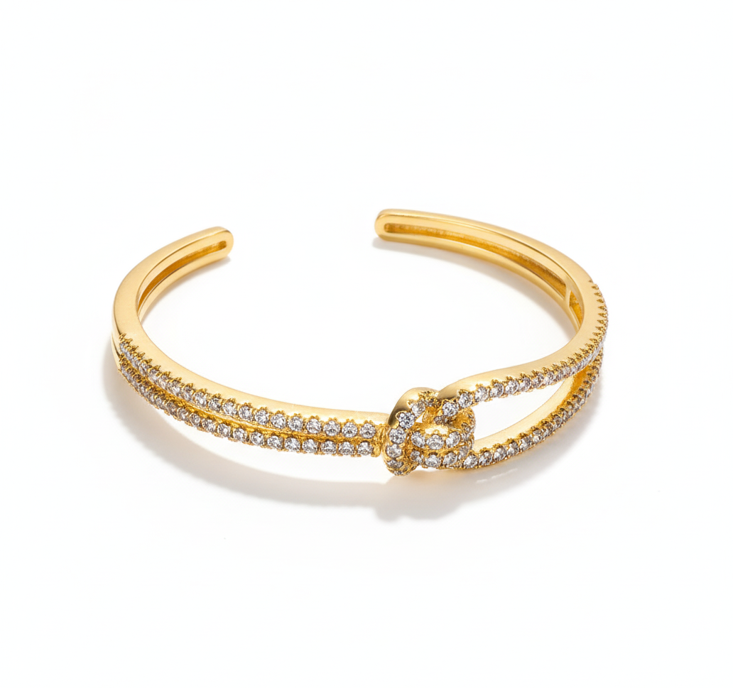 The Pave Knot Bracelet