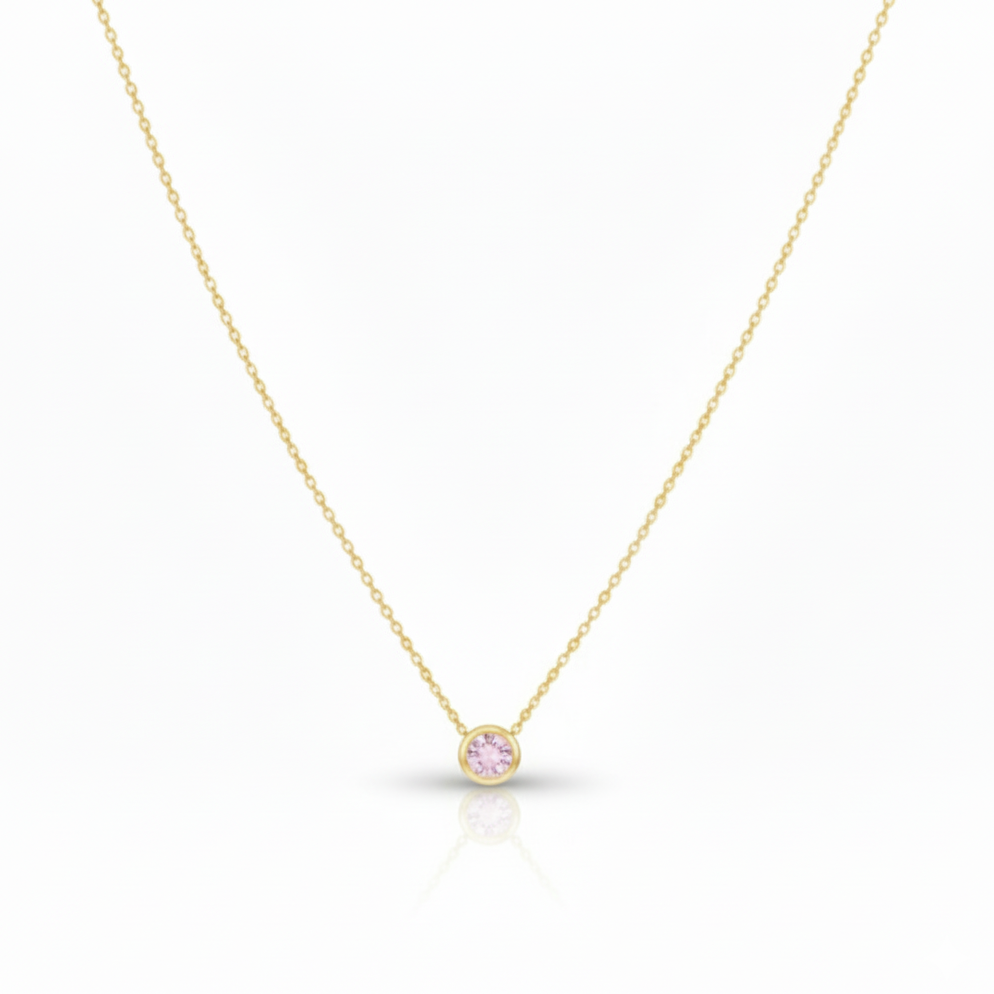 June Alexandrite Birthstone Necklace