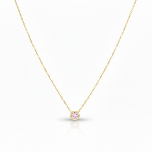 June Alexandrite Birthstone Necklace