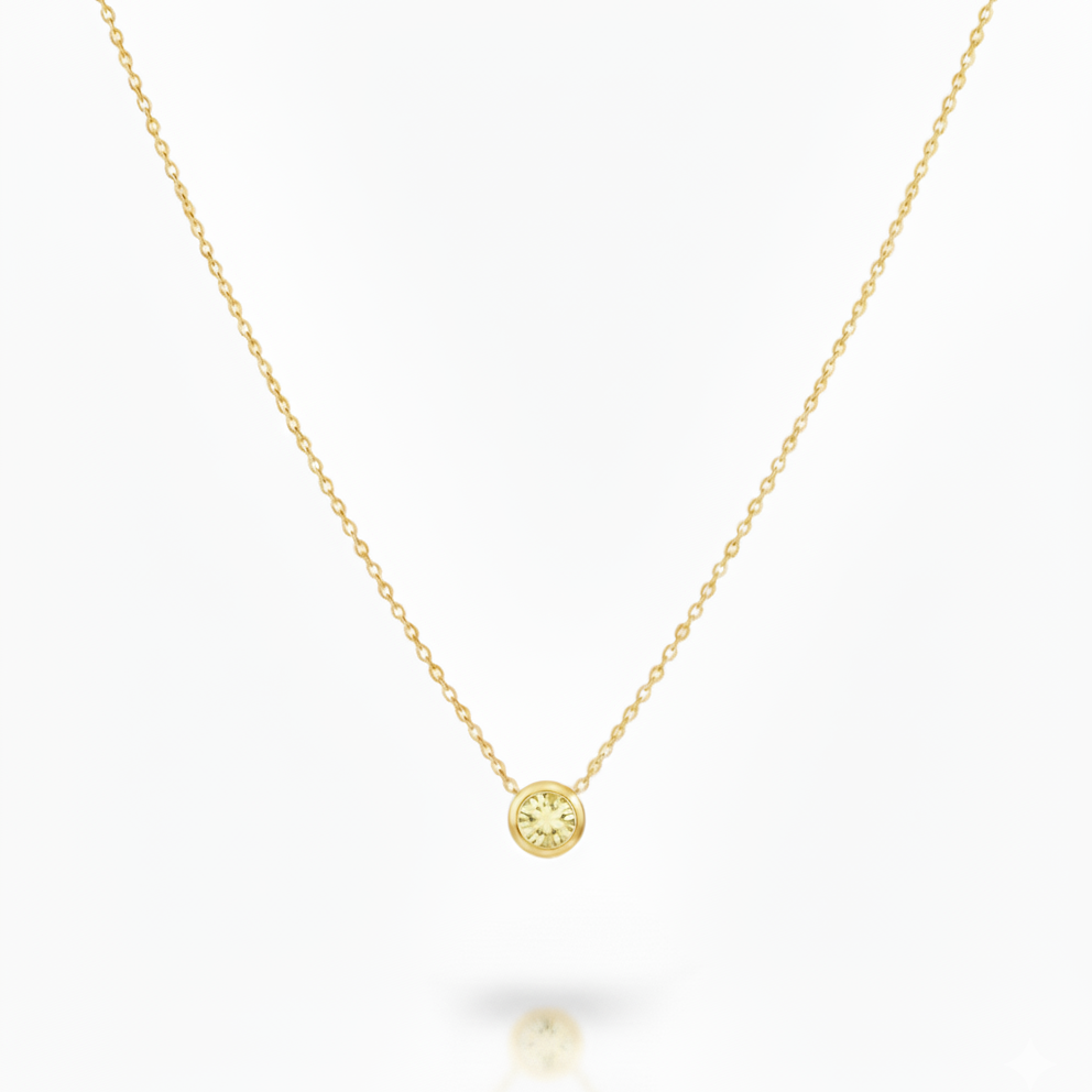 November Topaz Birthstone Necklace